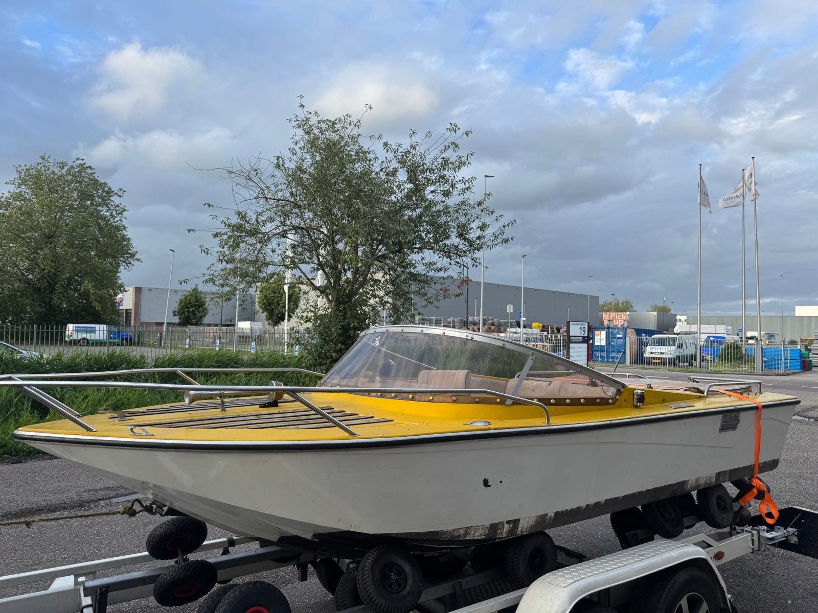 Klassieke Jet Boot met 2x Rotax 2-takt motoren, Watersport en Boten, Overige merken, Gebruikt, 1.90 meter, Binnenboordmotor