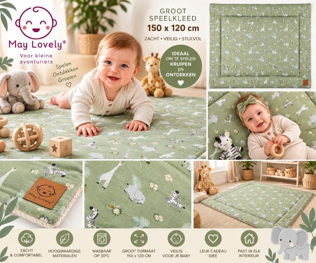 Baby speelkleed / Nieuw / May Lovely® / Dream Safari, Ophalen of Verzenden, Nieuw