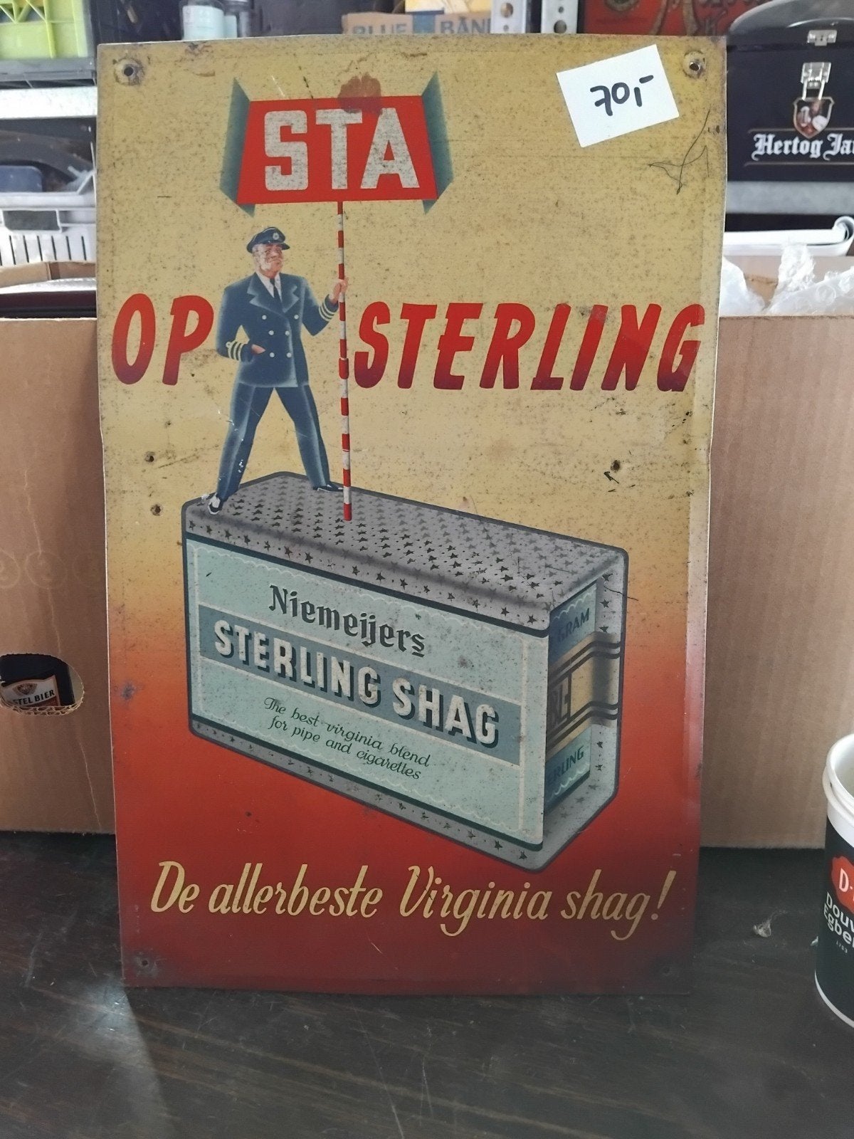 Sta op Sterling Tabak., Ophalen of Verzenden, Tabaksdoos of Verpakking