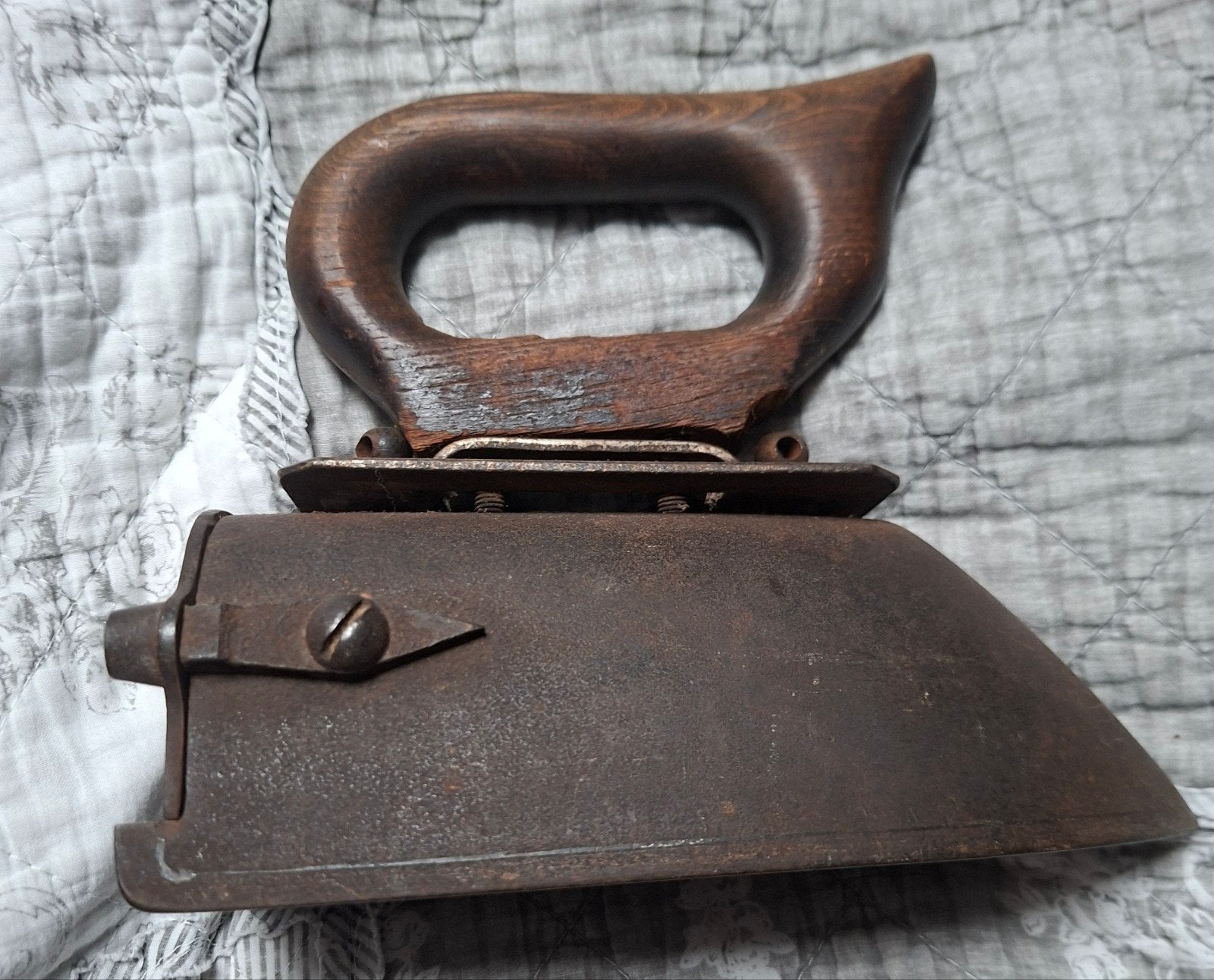 Antiek strijkijzer met een verwarmingsblok, Antiek en Kunst, Antiek | Gereedschap en Instrumenten, Ophalen of Verzenden