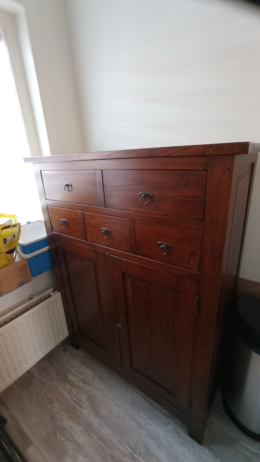 Kersen houten Meiden kast, Huis en Inrichting, Ophalen, 100 tot 150 cm, Met lade(s), Zo goed als nieuw