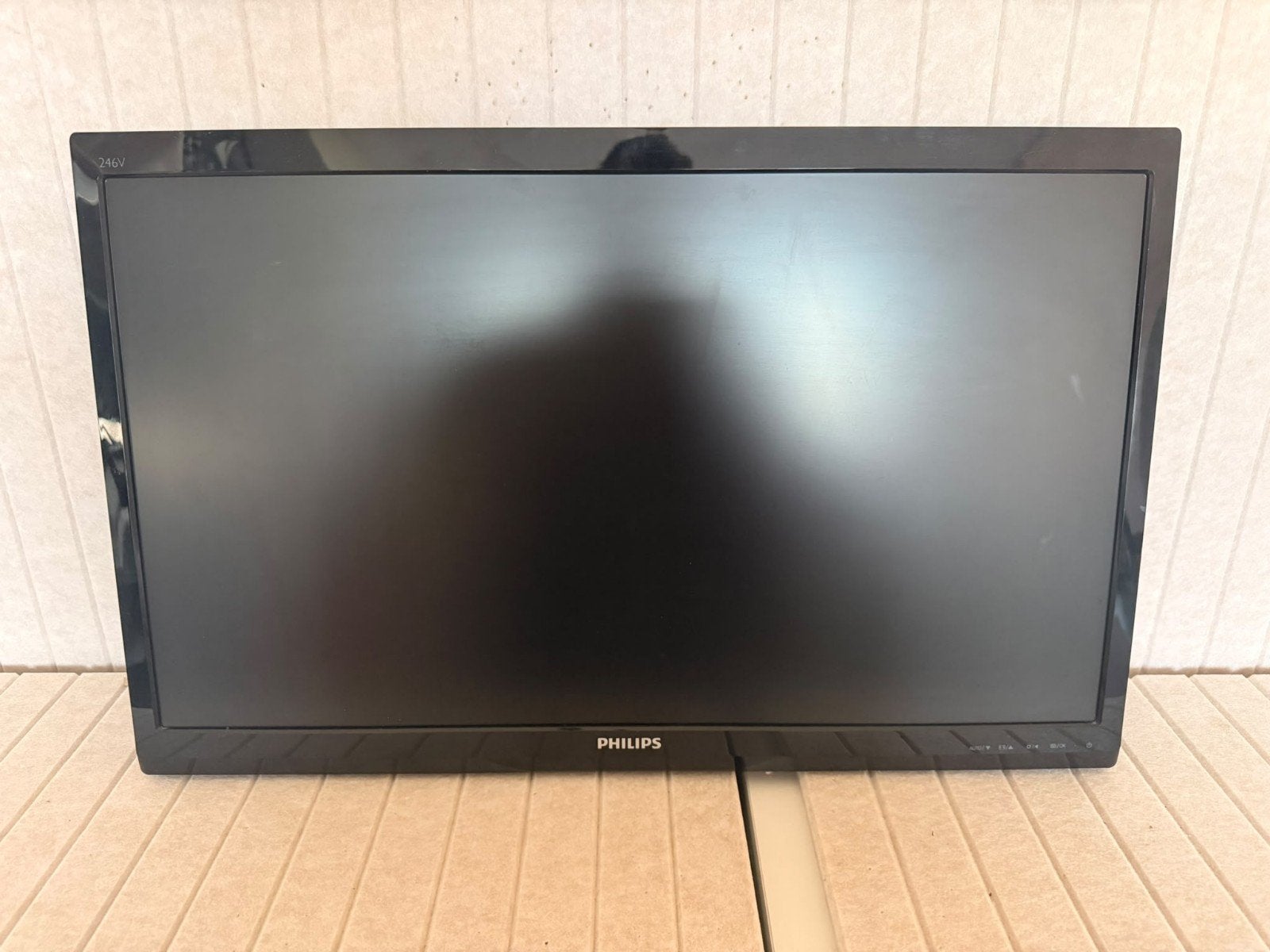 Philips 24" monitor met monitorarm, Ophalen, Gebruikt