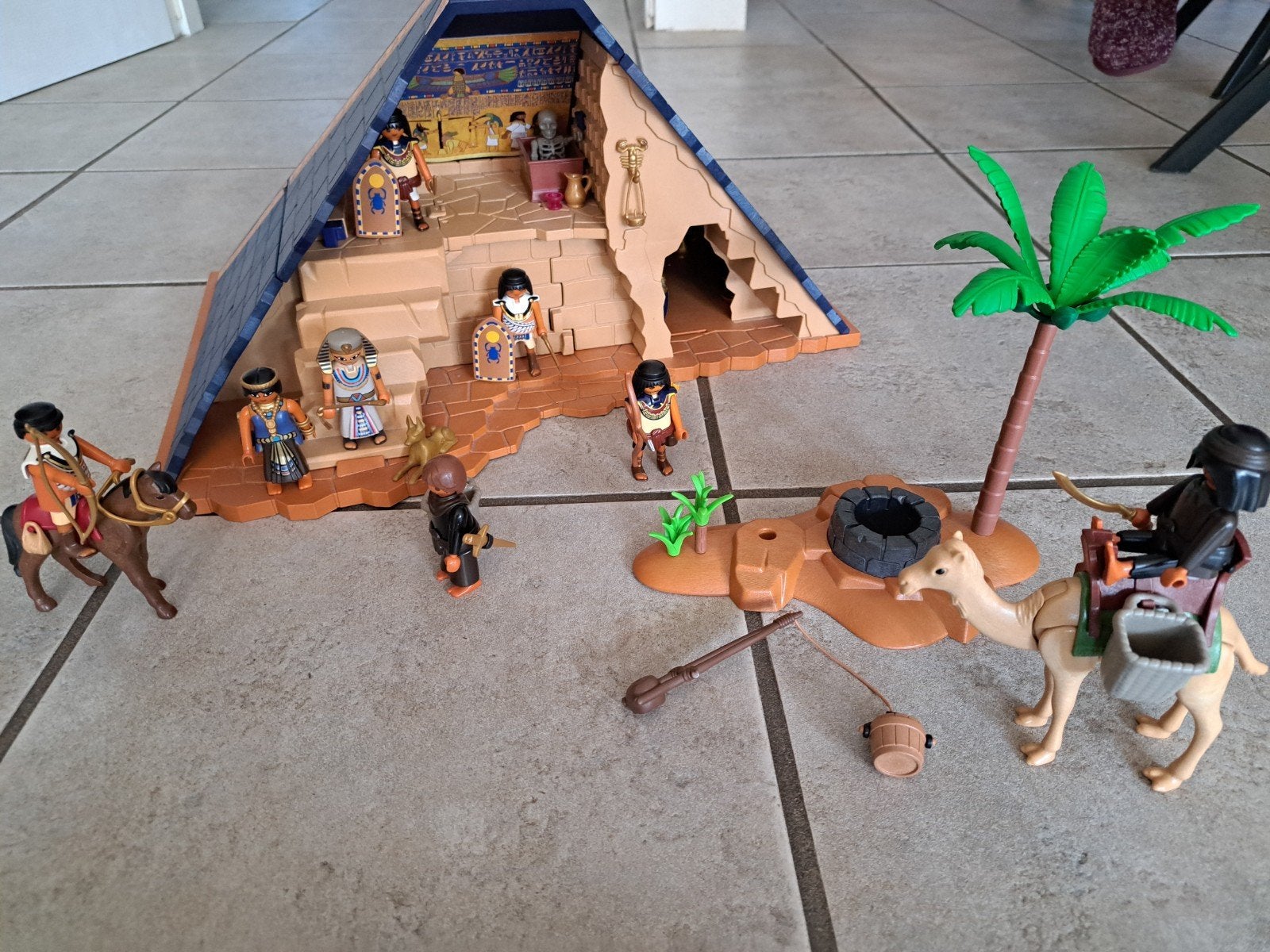 playmobil piramide en toebehoren, Ophalen, Gebruikt