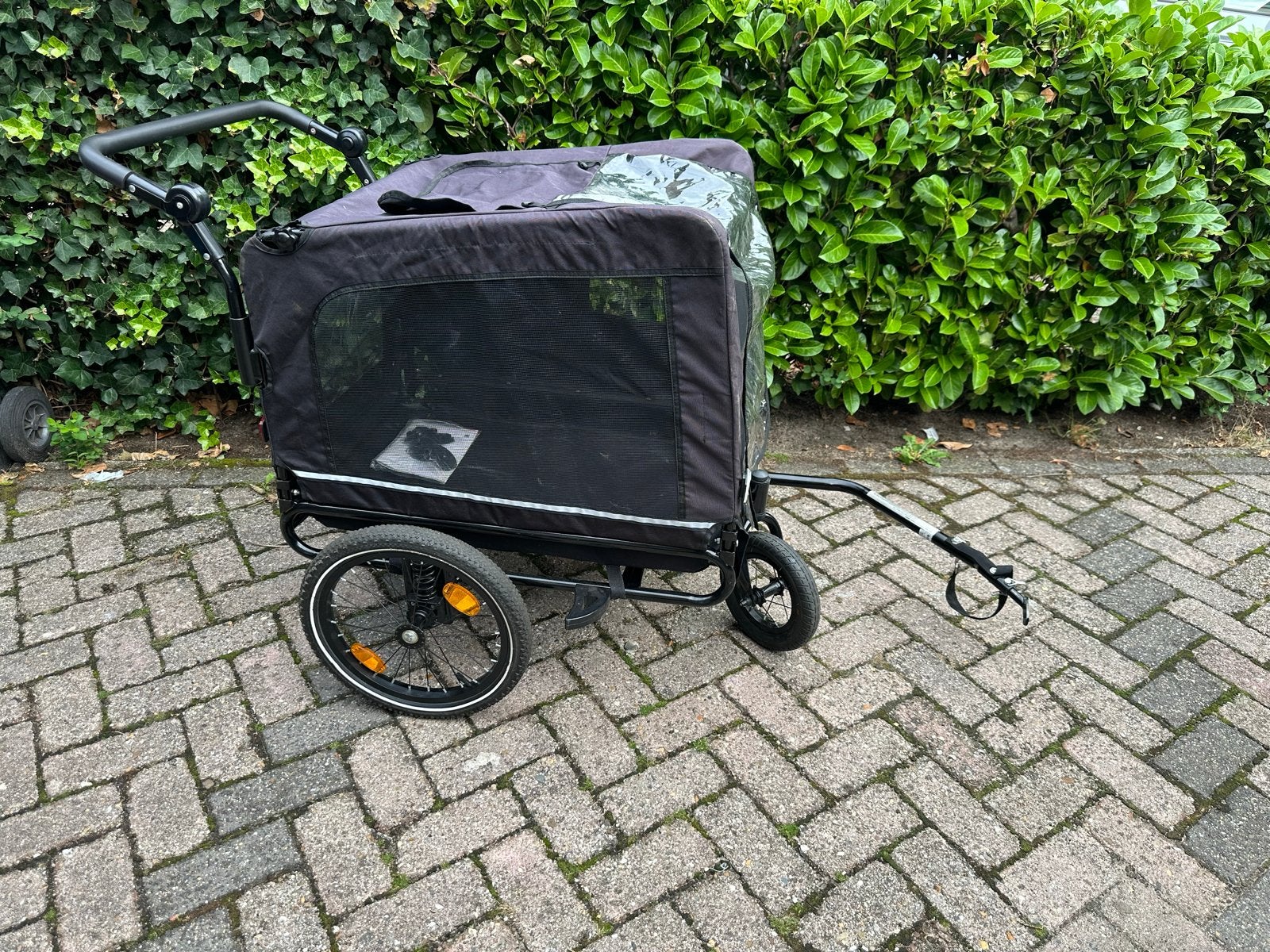 Tectake Hondenkar/Fietskar, Ophalen, Opvouwbaar, 20 tot 40 kg, Zo goed als nieuw