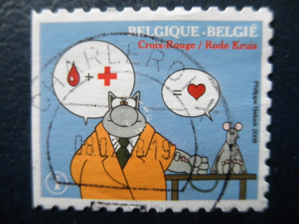 Postzegels België 2008 Rode Kruis - cw. 1,00., Ophalen of Verzenden, Gestempeld, Rode kruis