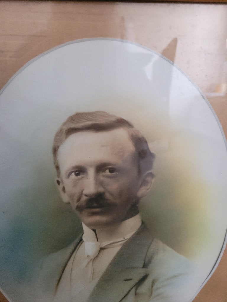 Antieke Victoriaanse lijst met portret, Ophalen of Verzenden