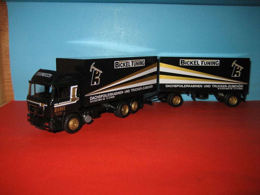 Bickel  Tuning  MAN  combi  Herpa, Ophalen of Verzenden, Zo goed als nieuw, Bus of Vrachtwagen, Herpa