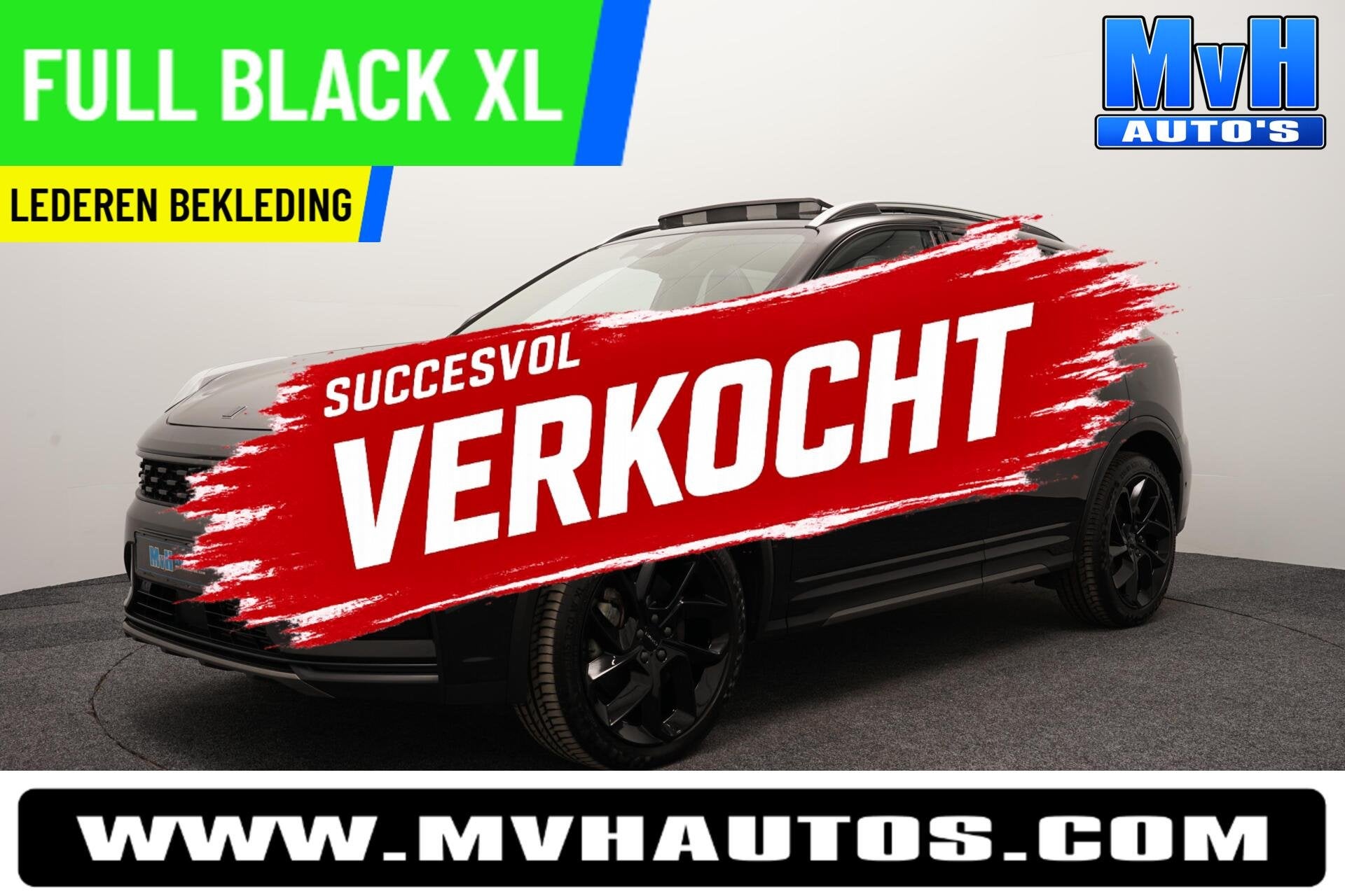 Lynk & Co 01 1.5 PHEV|FULL BLACK XL|LEER|ZWARTE.HEMEL|SOH97%, Zwart, Zwart, Bedrijf, 1854 kg