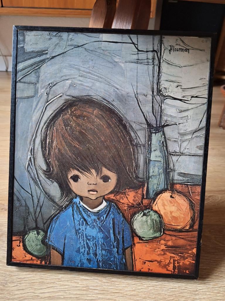 Vintage Jaklien Moerman wandprent, Antiek en Kunst, Kunst | Overige Kunst, Ophalen of Verzenden