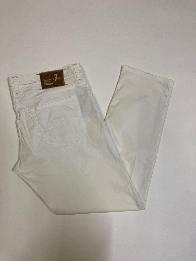 Jacob Cöhen Style J622.C Nick jeans - 40-White - Brown Patch, Wit, Ophalen of Verzenden, Zo goed als nieuw, Jacob Cohen