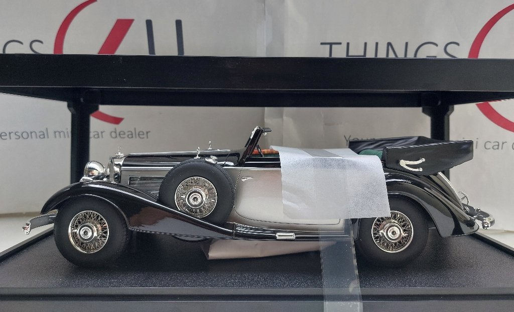 Cult Scale 1:18 Mercedes-Benz 540K Cabrio B 1936 zilver, Hobby en Vrije tijd, Ophalen of Verzenden, Nieuw, Auto, Overige merken