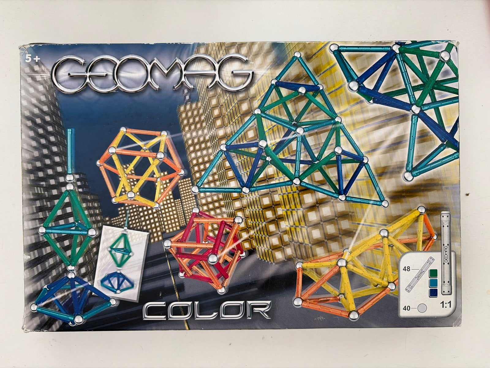 Geomag Color Magnetisch Bouwspeelgoed - 48 Stuks, Ophalen of Verzenden, Zo goed als nieuw, Overige merken