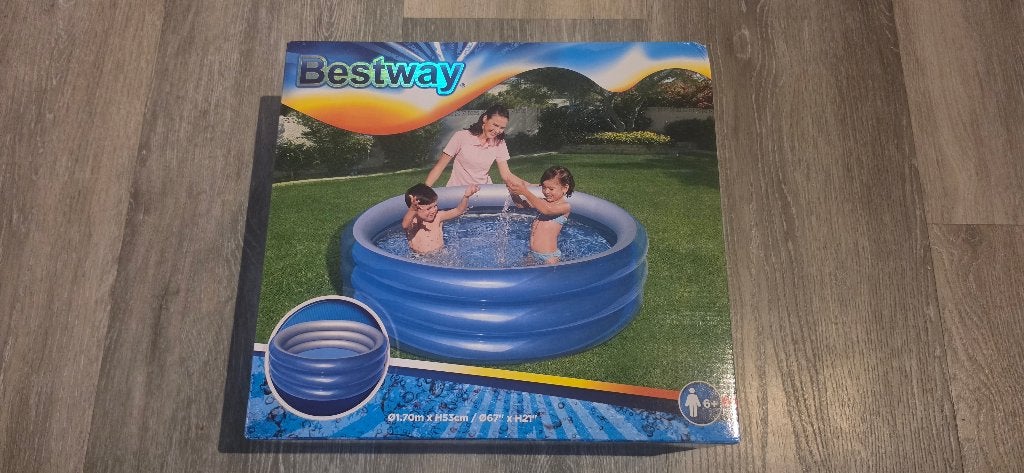 Bestway Opblaasbaar Kinderzwembad - Ø 170cm, Minder dan 80 cm, Rond, Ophalen of Verzenden, 300 cm of meer