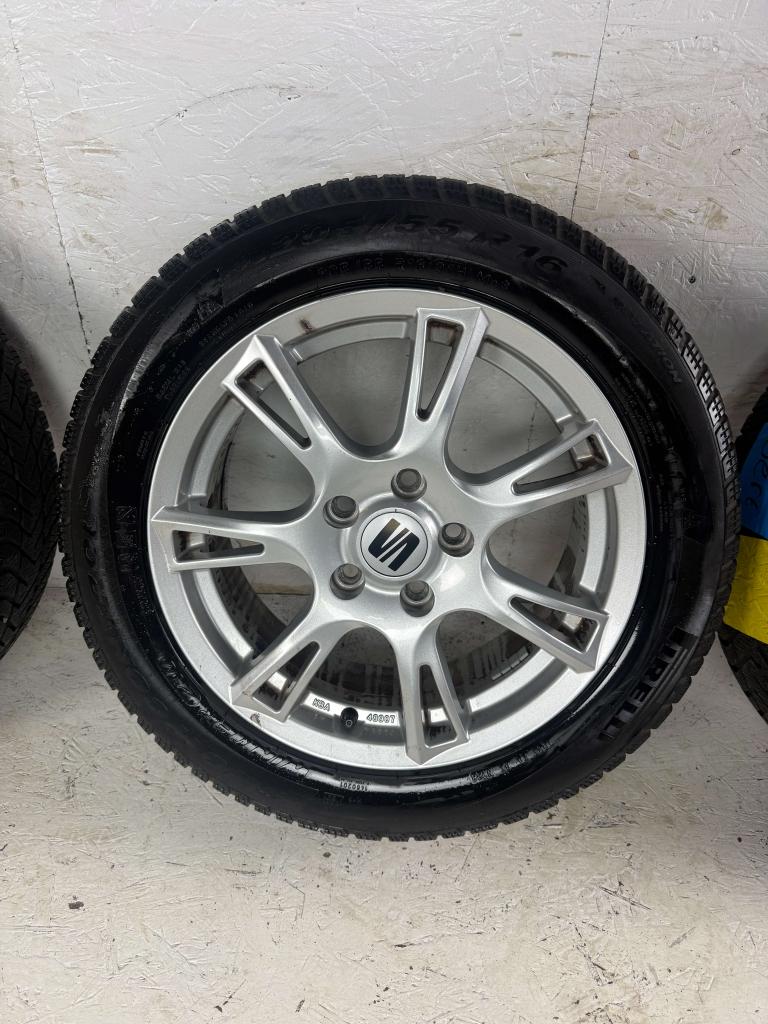 Originele Seat Altea Toledo Leon velgen 16" 5x112 winterset, Auto-onderdelen, Banden en Velgen, Niet ingevuld, Gebruikt, 16 inch