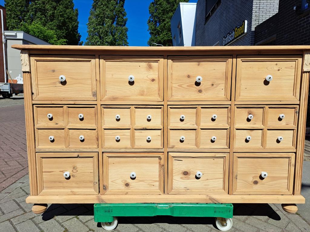 Oud grenen gezandstraalde ladekast commode, Huis en Inrichting, Kasten | Ladekasten, Ophalen, RoDeKo Volendam, R.kooij65@gmail.com