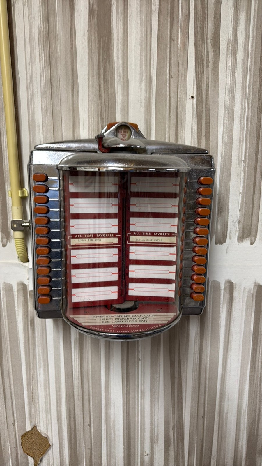 Wurlitzer wallbox, Ophalen of Verzenden, Zo goed als nieuw, Wurlitzer