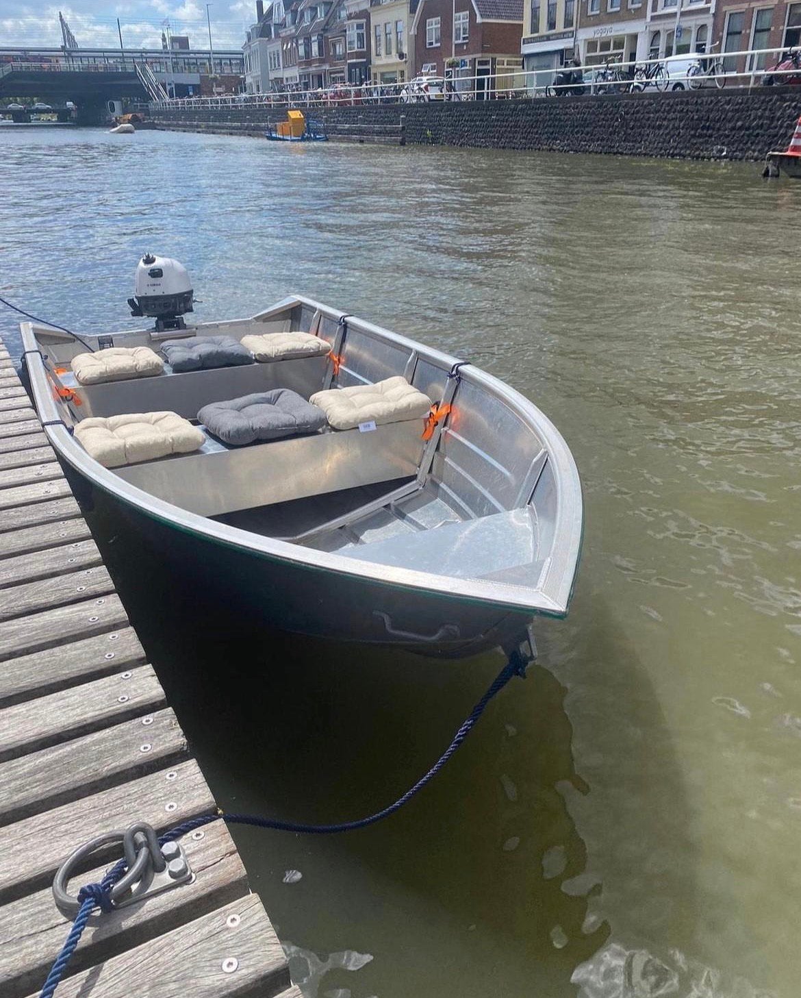 Aluminum boot - Yamaha 4pk 4takt, Ophalen, Overige typen, 4 m, 1 cm