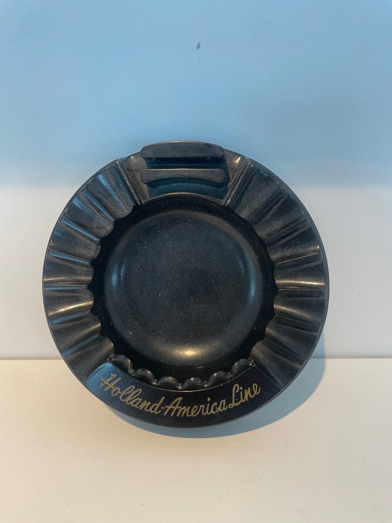 asbak bakeliet Holland America Line vintage, Ophalen of Verzenden, Zo goed als nieuw, Motorboot of Zeilboot, Gebruiksvoorwerp