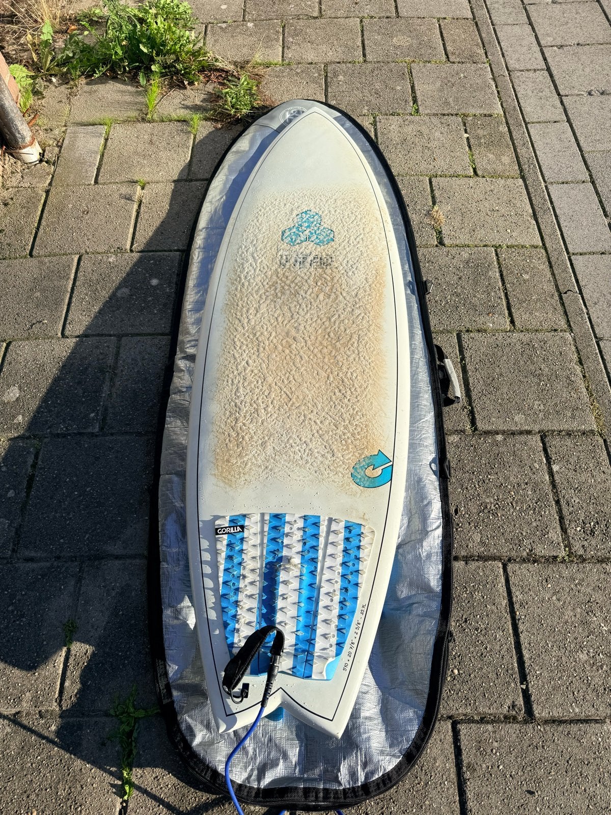 Channel Islands Pod Mod (Al Merrick) X-Lite – 5'10" – 35,7L, Ophalen, Gebruikt, Fish, Met vinnen