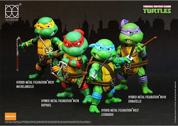 HEROCROSS hybrid metal Teenage Mutant Ninja Turtles TMNT set, West Campus 1 76863 Herxheim (DE), Actiefiguur of Pop, Heo GmbH