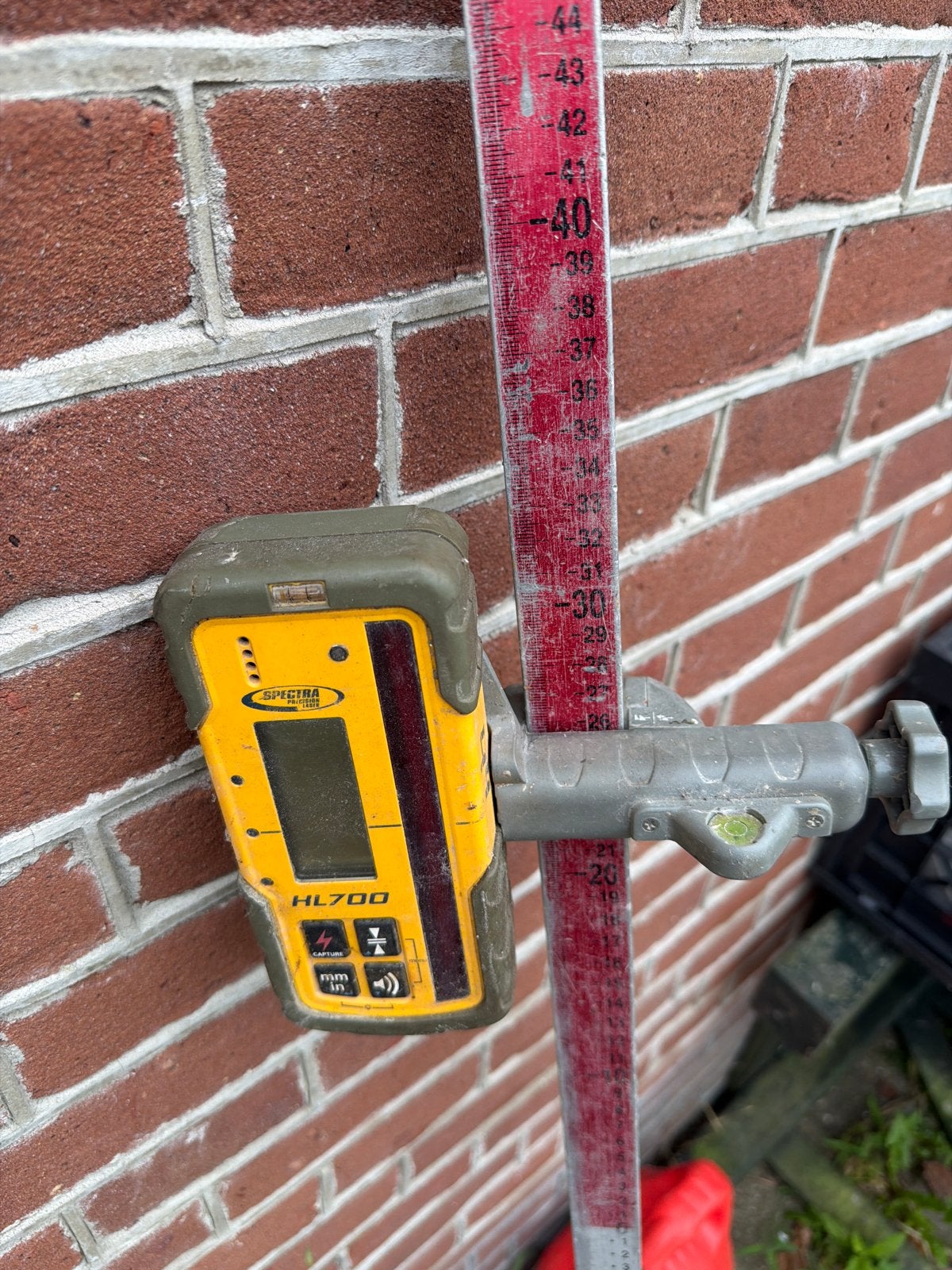Spectra Precision HL700 Laserontvanger met baak, Ophalen of Verzenden, Gebruikt, Afstand