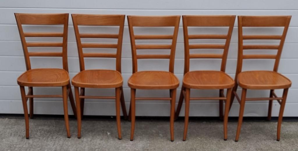 15 x Cafestoelen hout Thonet cafe bistro horeca stoelen, Huis en Inrichting, Bruin, Ophalen of Verzenden, Zo goed als nieuw, Vijf, Zes of meer stoelen