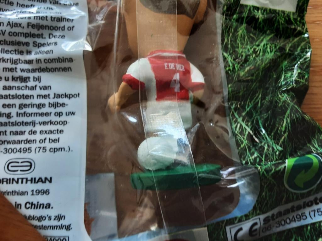 Corinthian voetbal poppetje F. de Boer, Ophalen of Verzenden, Nieuw