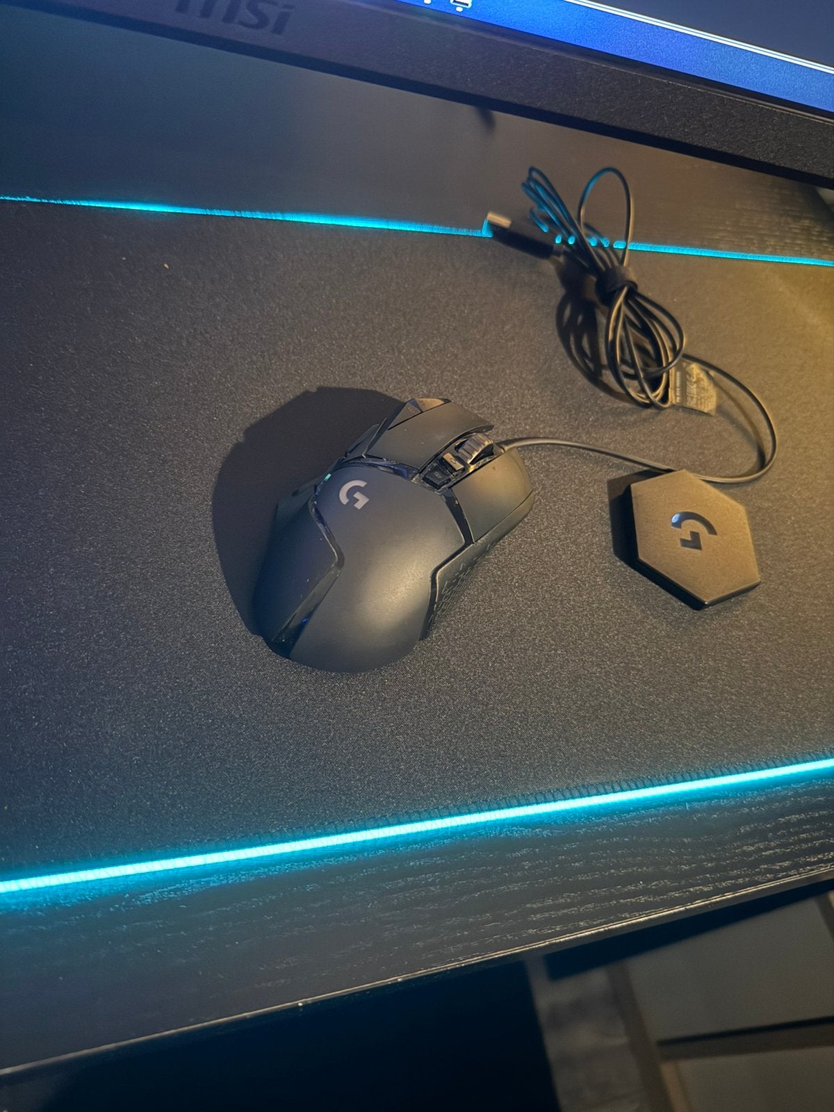Logitech G502 HERO inclusief gewichtjes | nette staat, Computers en Software, Muizen, Ophalen, Zo goed als nieuw, Gaming muis