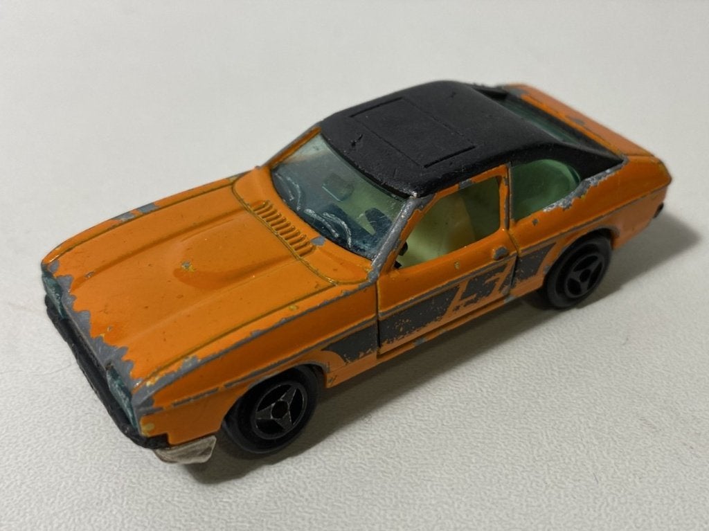 Majorette Ford Capri Oranje, Hobby en Vrije tijd, Modelauto's | 1:87, Ophalen of Verzenden, Gebruikt, Auto, Majorette