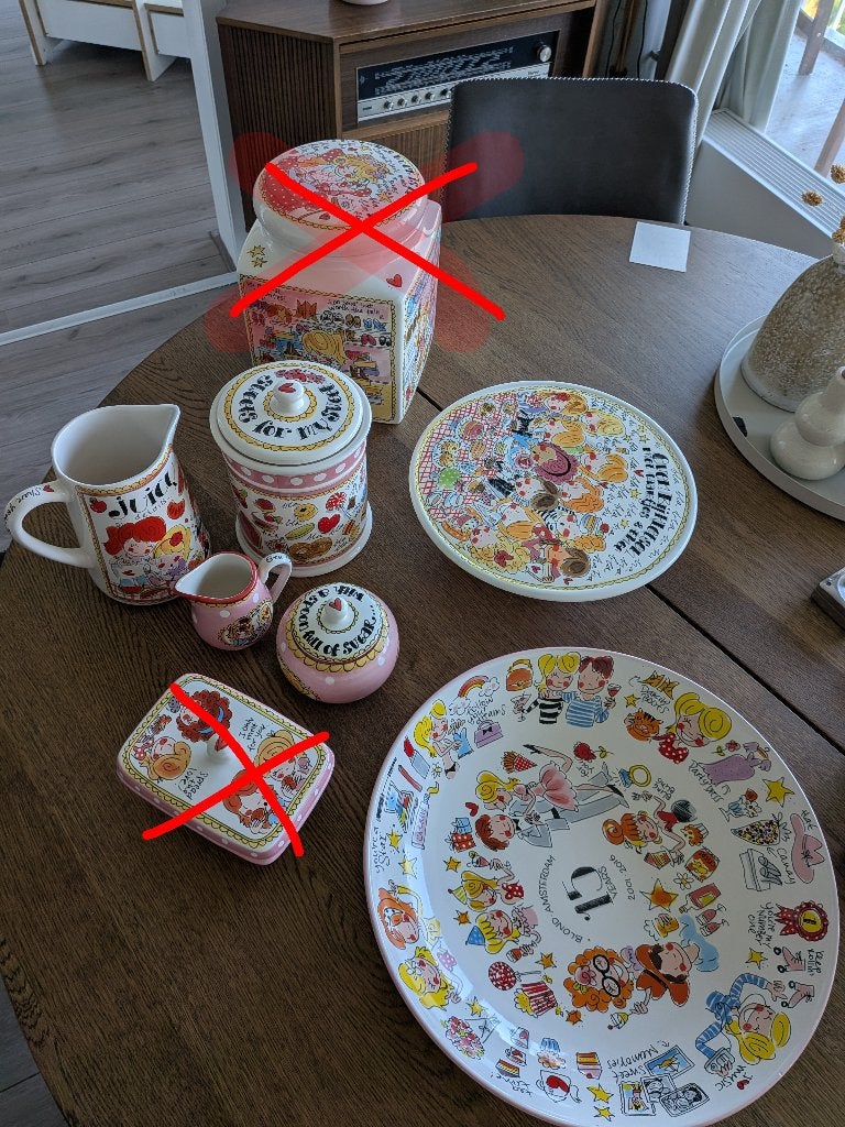 Blond amsterdam set, Ophalen, Zo goed als nieuw, Bord(en), Aardewerk