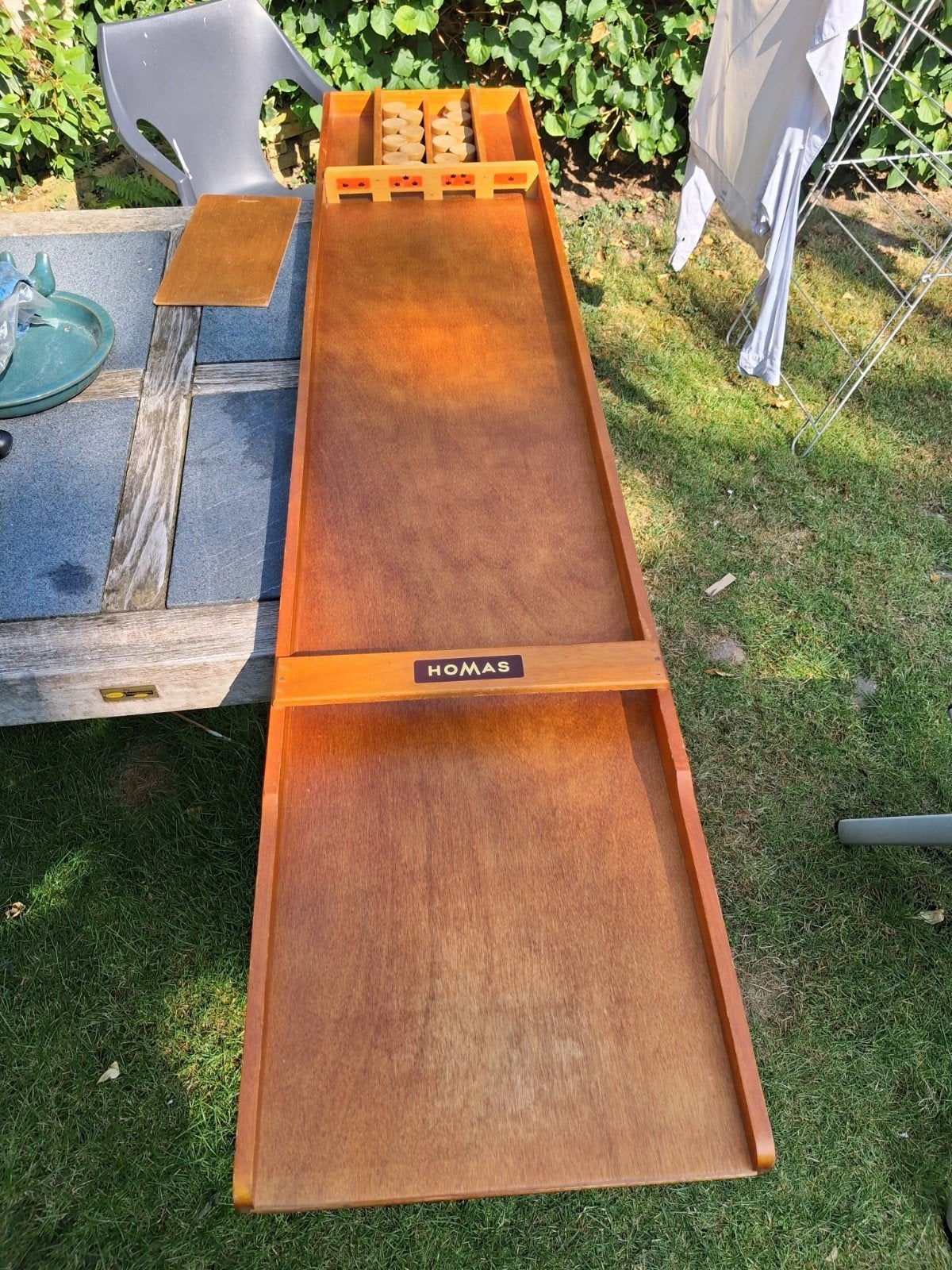 Vintage Homas Sjoelbak Hollands Spel s-45, Hobby en Vrije tijd, Gezelschapsspellen | Bordspellen, Vijf spelers of meer, Ophalen of Verzenden
