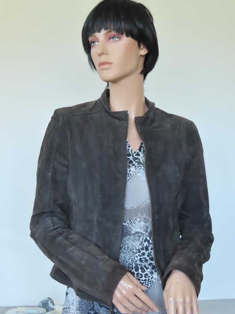 HEMA Stoere Blazer of Jasje Bruin Echt Leer 38 M, Maat 38/40 (M), Bruin, Ophalen of Verzenden, Zo goed als nieuw
