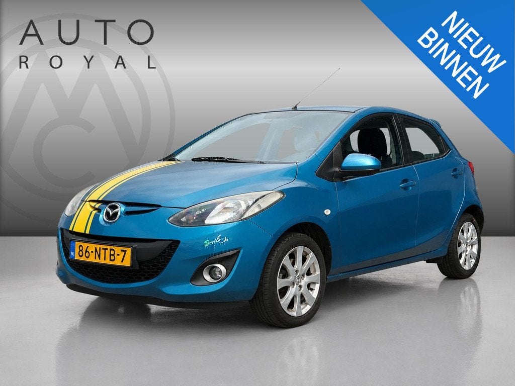 Mazda 2 1.3 GT-L 5DRS| ELEC RAMEN| AIRCO| BEDIENBAAR STUUR|, Voorwielaandrijving, Euro 5, Stof, Gebruikt