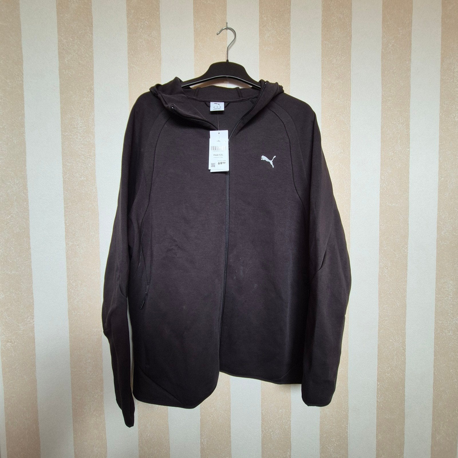 Nieuwe Puma joggingbroek vest met capuchon - Zwart XXL, Ophalen of Verzenden, Nieuw, Overige maten, Zwart