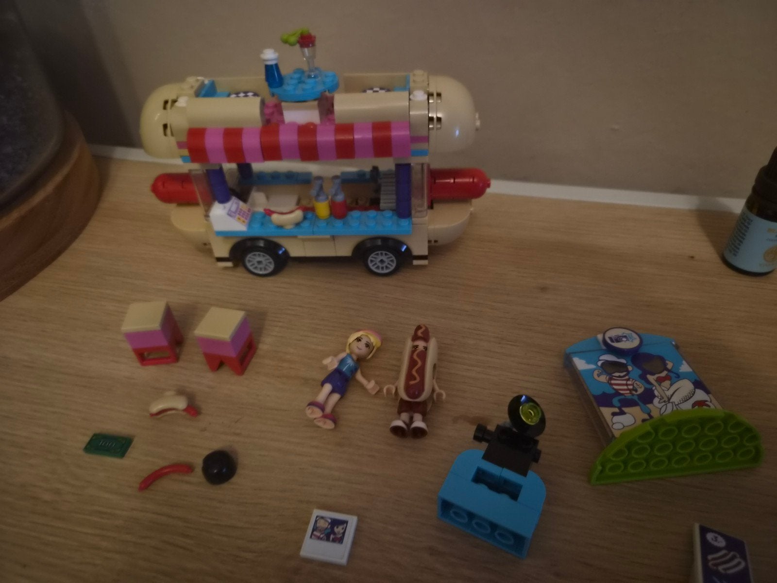 lego friends hotdog kraam 41129, Lego, Friends, Ophalen of Verzenden, Zo goed als nieuw