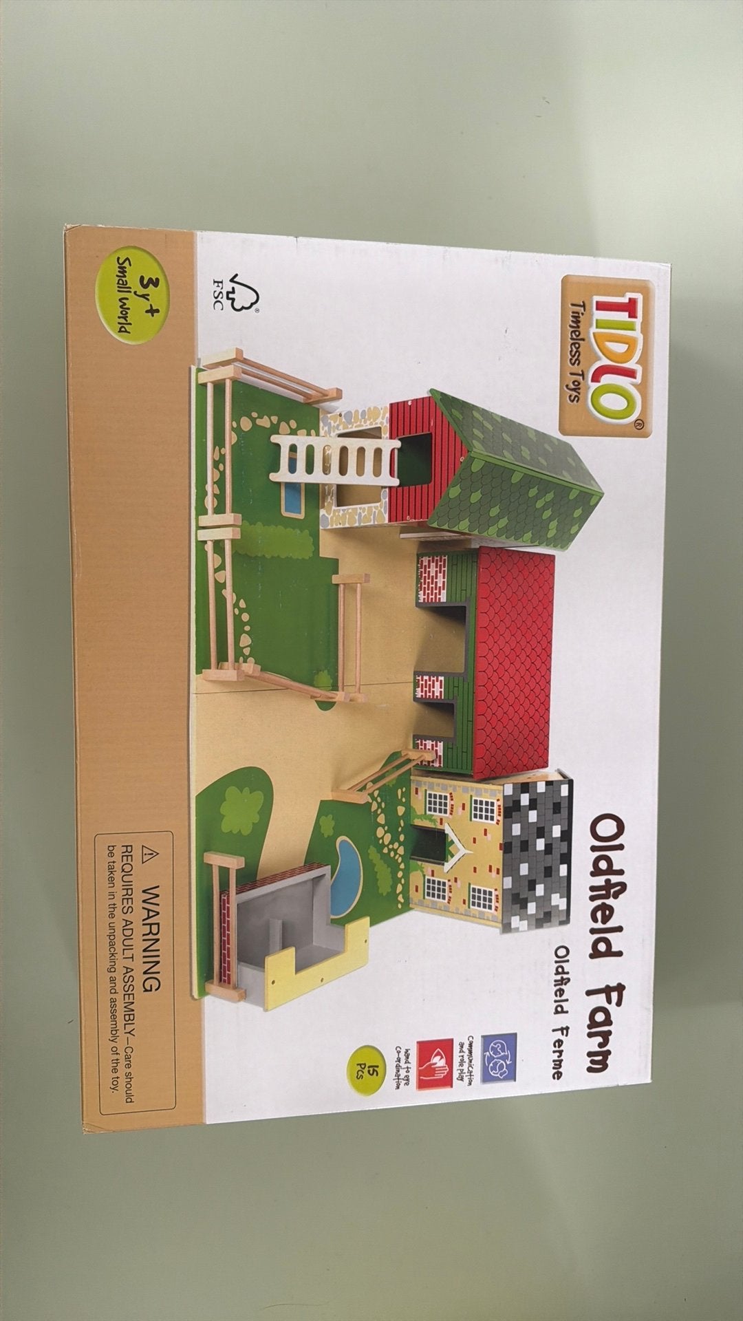 Tidlo houten boerderij met erf, nieuw in verpakking, Ophalen of Verzenden, Nieuw