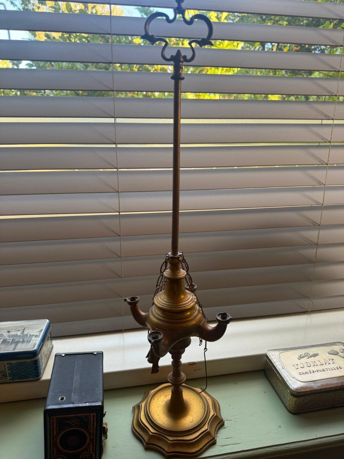 olielamp, Antiek en Kunst, Ophalen