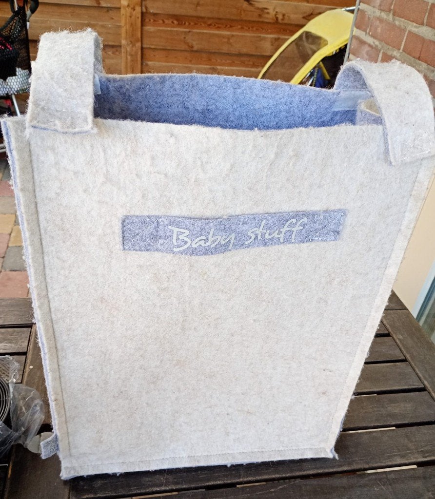 JOLLEIN babybox opbergzak boxopbergzak vilt ruim, Ophalen of Verzenden, Zo goed als nieuw