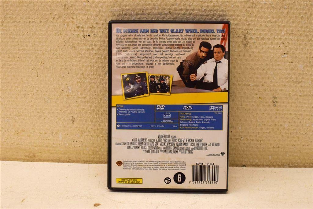 1 dvd Police Academy 3 Back in Training 48973, Ophalen of Verzenden, Gebruikt