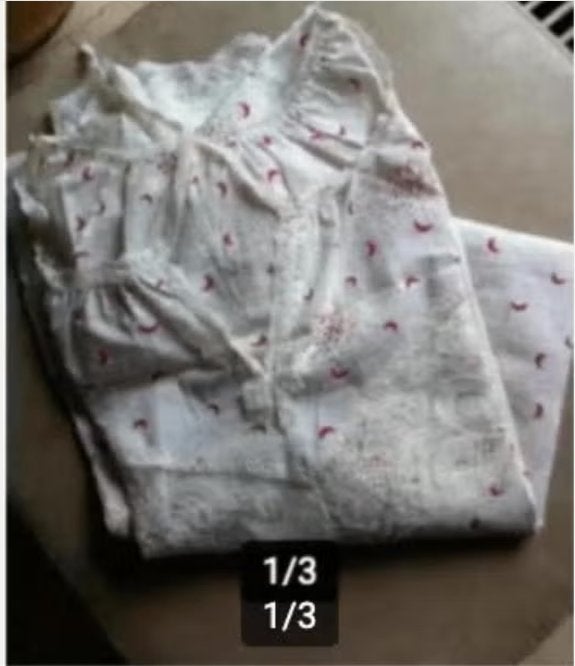 Dames nachthemd maat XL wit/rood., Ophalen of Verzenden, Zo goed als nieuw, Maat 46/48 (XL) of groter