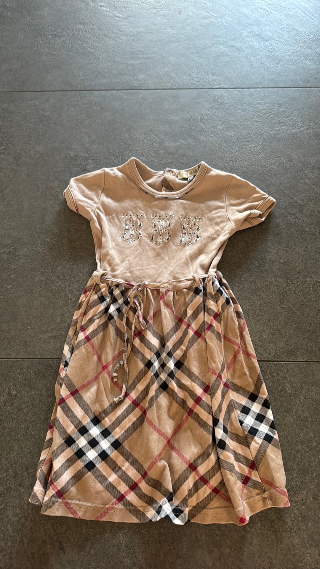 Burberry jurkje 116, Kinderen en Baby's, Ophalen of Verzenden, Zo goed als nieuw, Meisje, Jurkje of Rokje