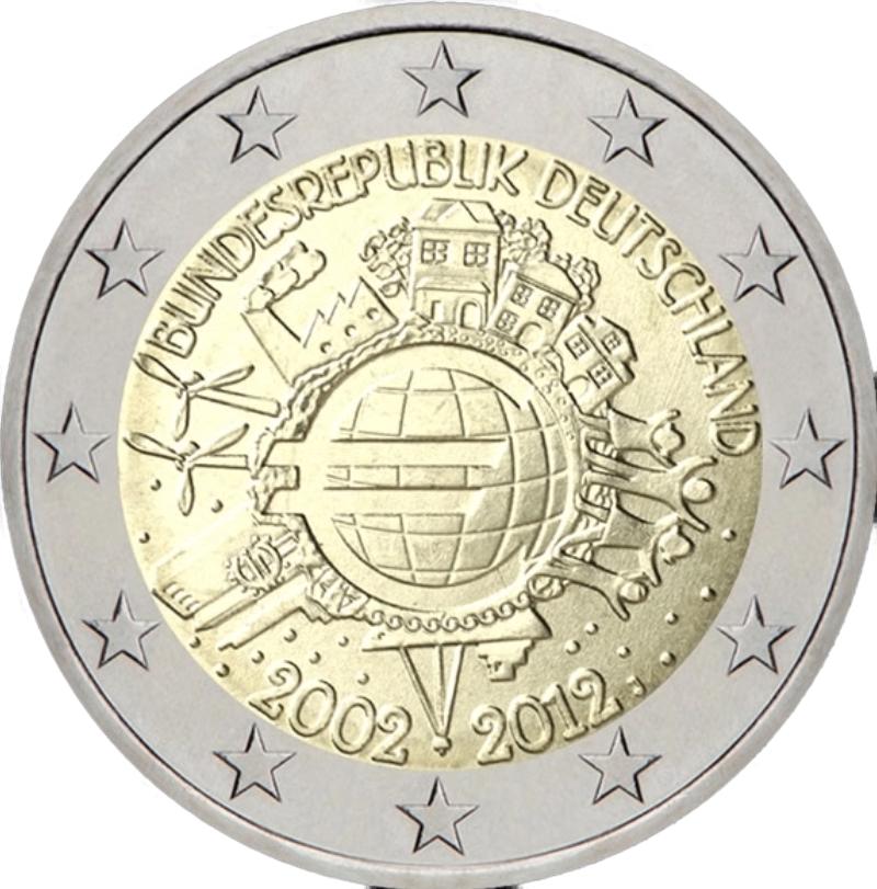 Euromunten, Ophalen of Verzenden, Duitsland, 2 euro, Losse munt