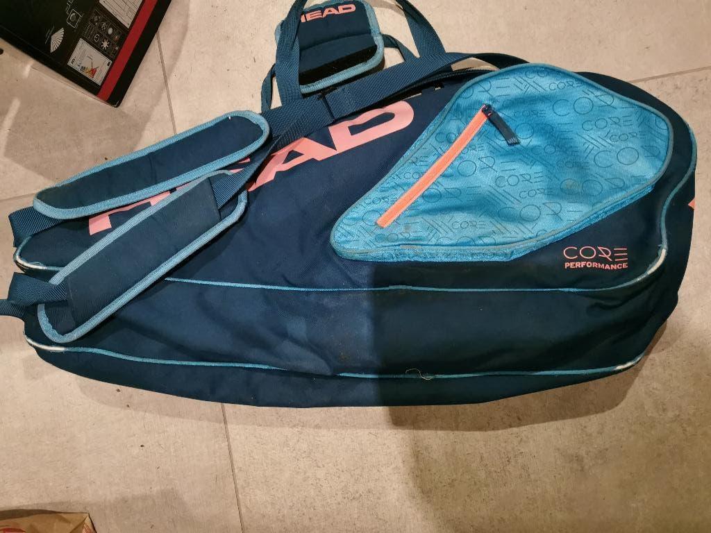 Blauwe Head tennistas, Gebruikt, Tas, Head, Ophalen