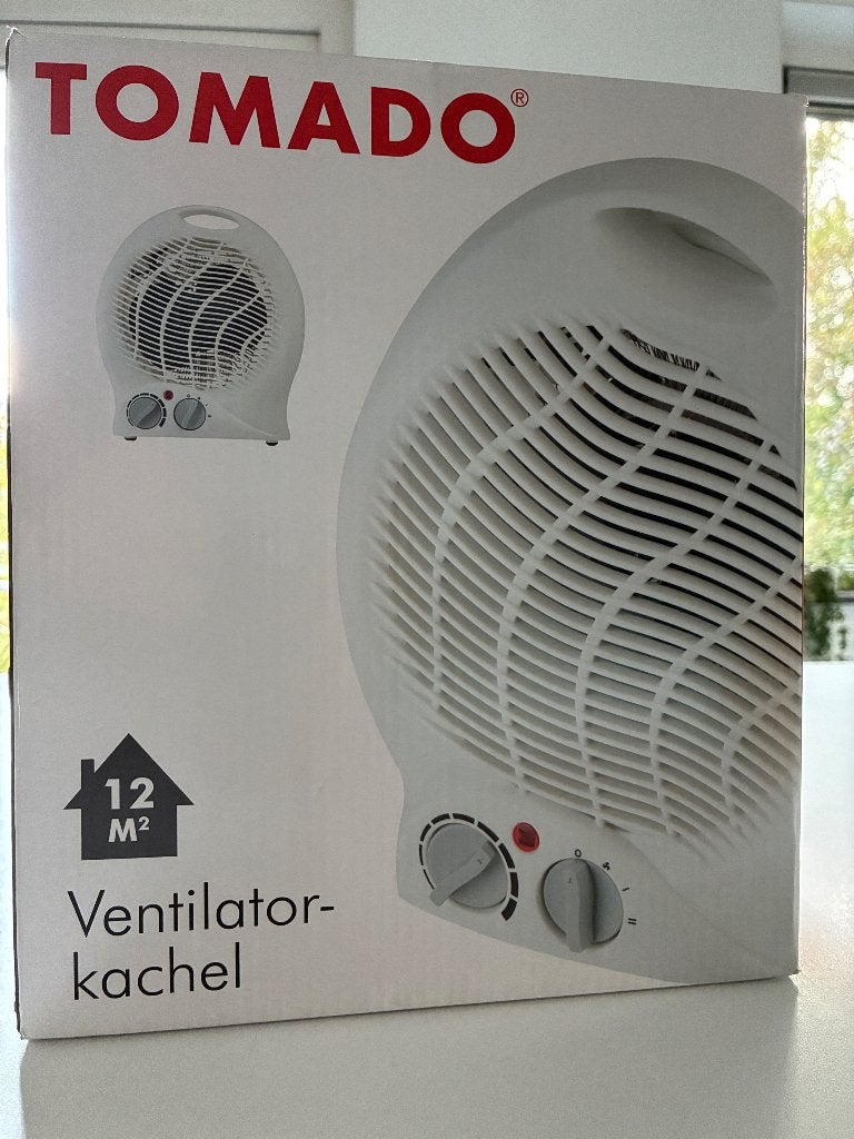 Ventilatorkachel Tomado, Ophalen of Verzenden, Zo goed als nieuw, Tafelventilator