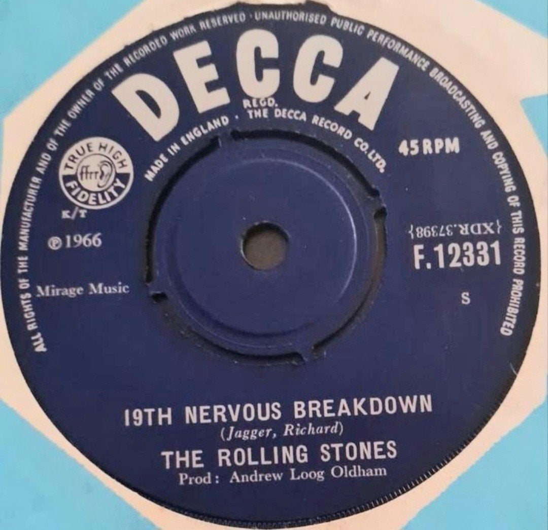 THE ROLLING STONES  - 19THE NERVOUS BREAKDOWN, Ophalen of Verzenden, Gebruikt