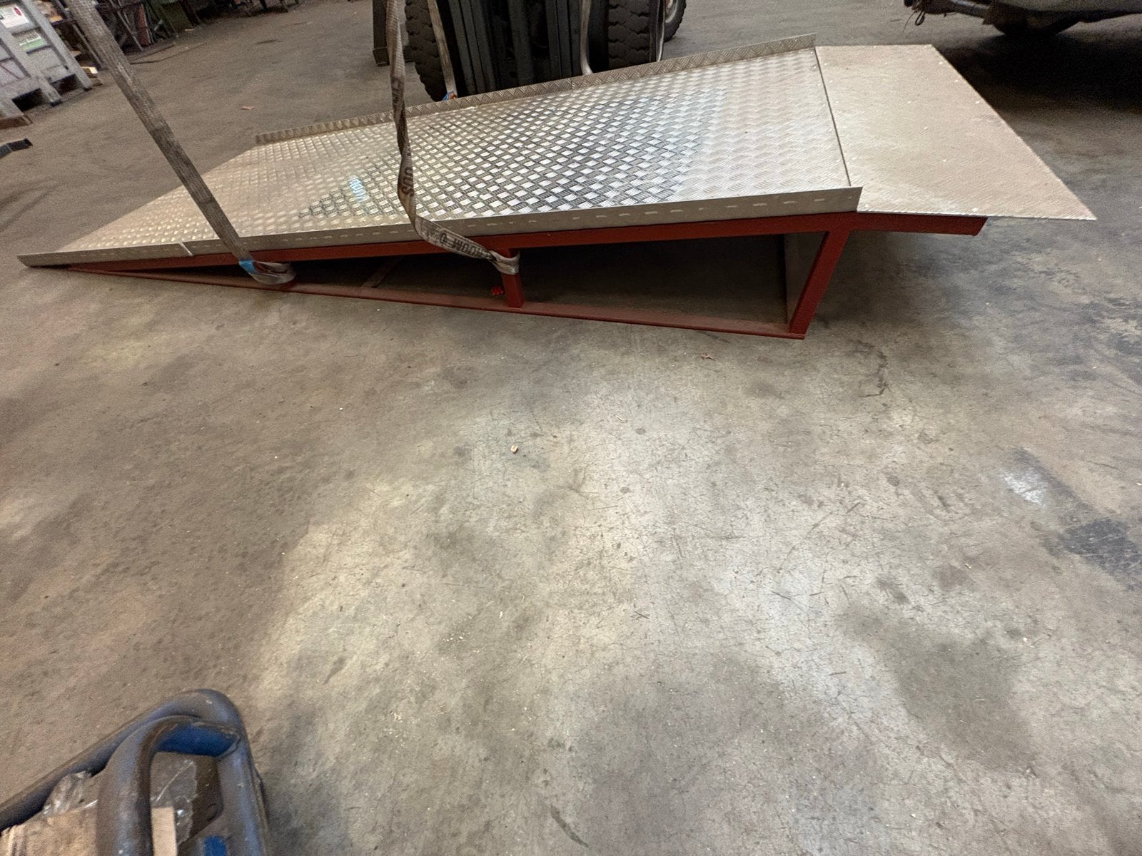 Aluminium oprit   Voor fietsen scooters scootmobiel rolstoel, Ophalen of Verzenden, Gebruikt
