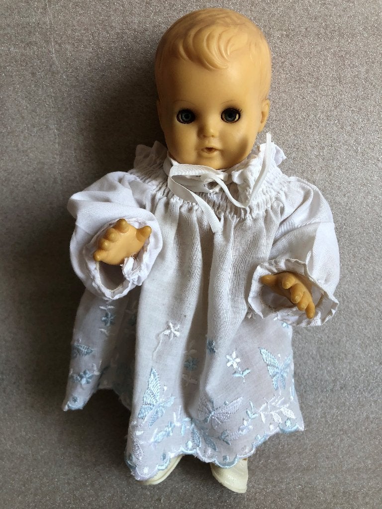 Oude Duitse Baby Pop 28 cm, Verzamelen, Poppen, Ophalen of Verzenden, Gebruikt, Pop