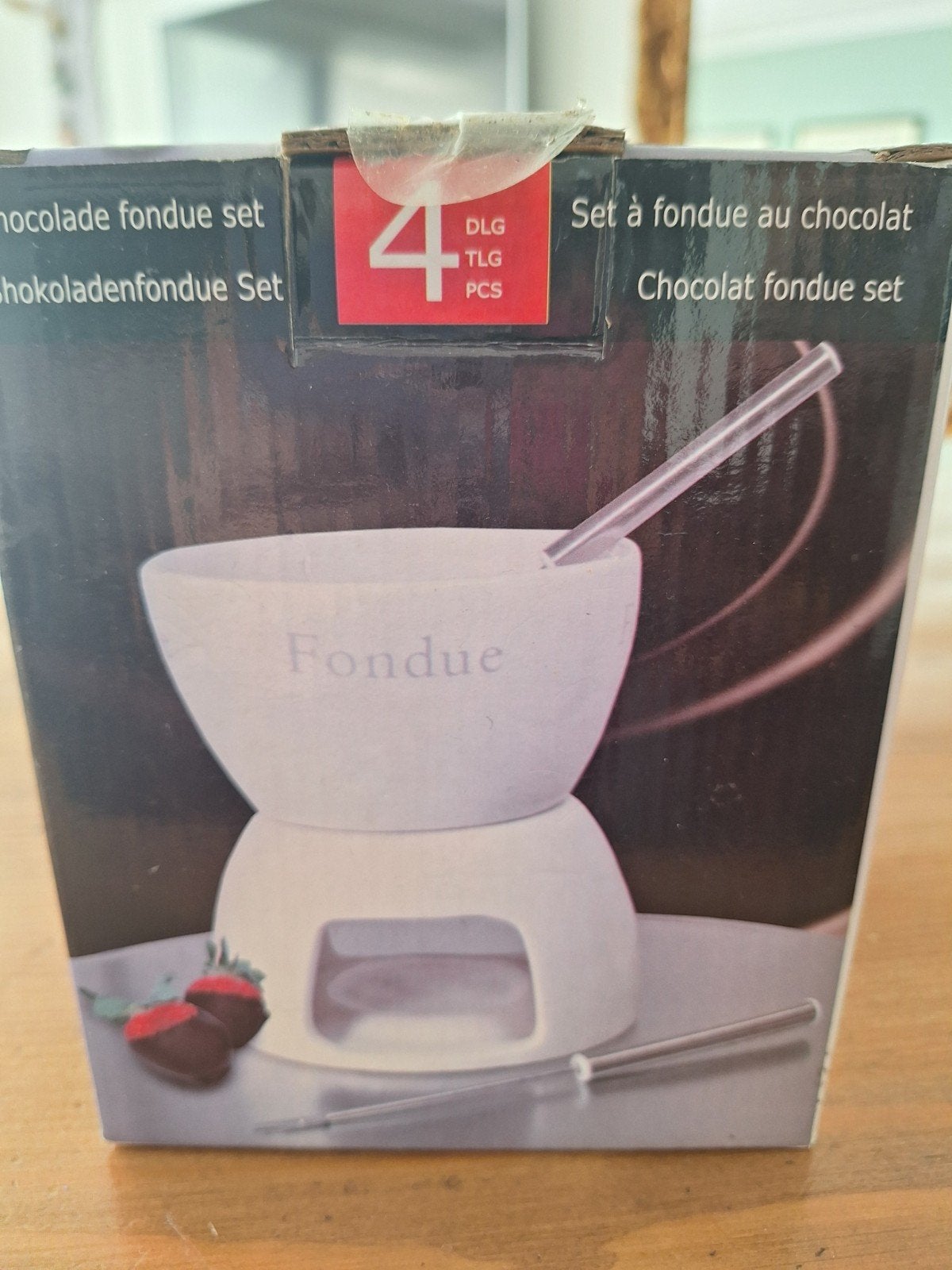 Chocolade Fondueset - Nieuw in Doos, Witgoed en Apparatuur, Fonduesets, Ophalen of Verzenden, Nieuw, Waxinelicht, Fondueset