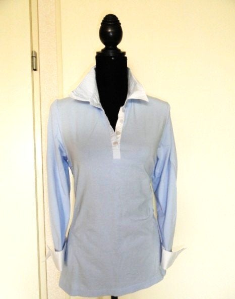 Erfo blauwe polo shirt maat 42, Blauw, Erfo, Maat 42/44 (L), Ophalen of Verzenden