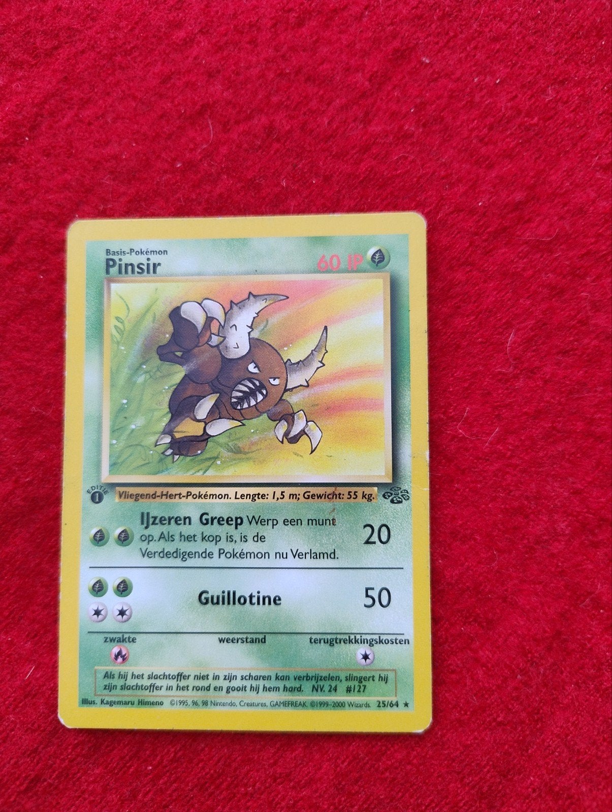 Pokémon Kaart Pinsir (Basis-Pokémon) - Wizards 25/64, Ophalen of Verzenden